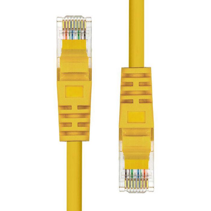 ProXtend CAT5e U/UTP CCA PVC Ethernet Cable Yellow 20cm - W128367740