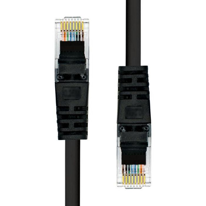ProXtend CAT5e U/UTP CCA PVC Ethernet Cable Black 30cm - W128367825