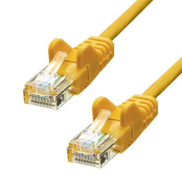 ProXtend CAT5e U/UTP CCA PVC Ethernet Cable Yellow 3m - W128367948