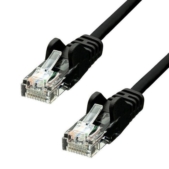 ProXtend CAT5e U/UTP CCA PVC Ethernet Cable Black 20cm - W128367951