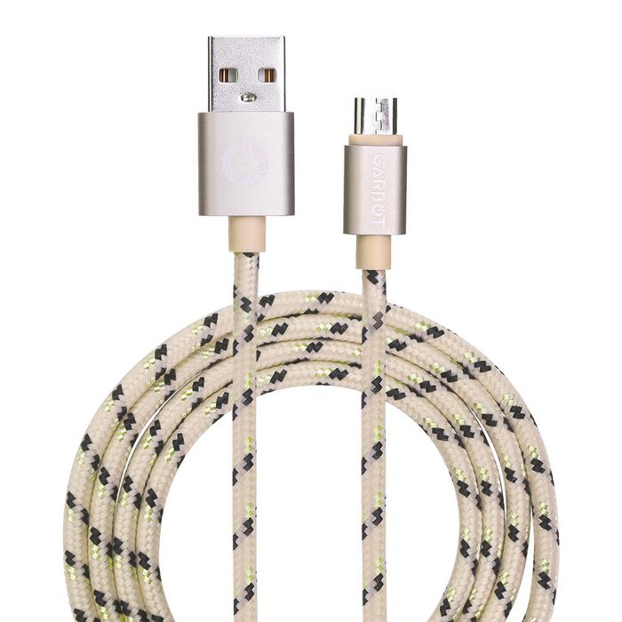 Garbot Garbot Grab&Go 1m Braided Micro-USB Cable Gold - W128364002