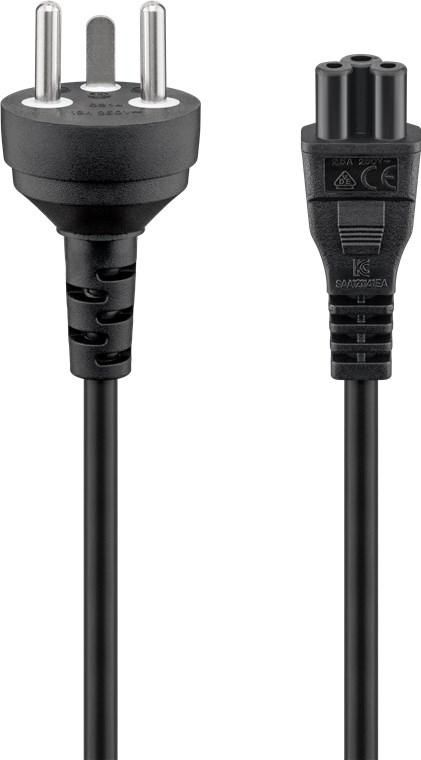 Goobay Mains Connection Cable Denmark, 2 M, Black - W128368971