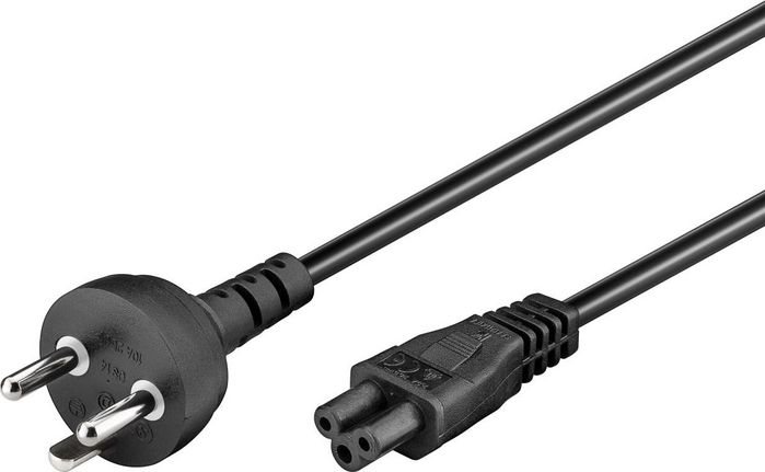 Goobay Mains Connection Cable Denmark, 2 M, Black - W128368971