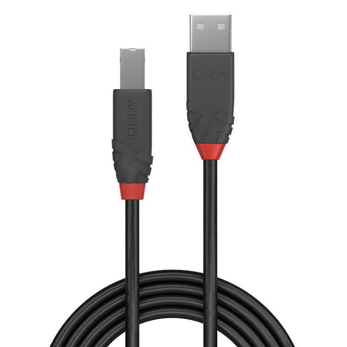 Lindy 2M Usb 2.0 Type A To B Cable, Anthra Line - W128370437