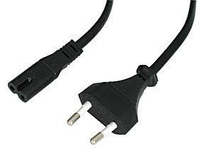 Lindy Power Cable Black 2 M Cee7/16 C7 Coupler - W128370704