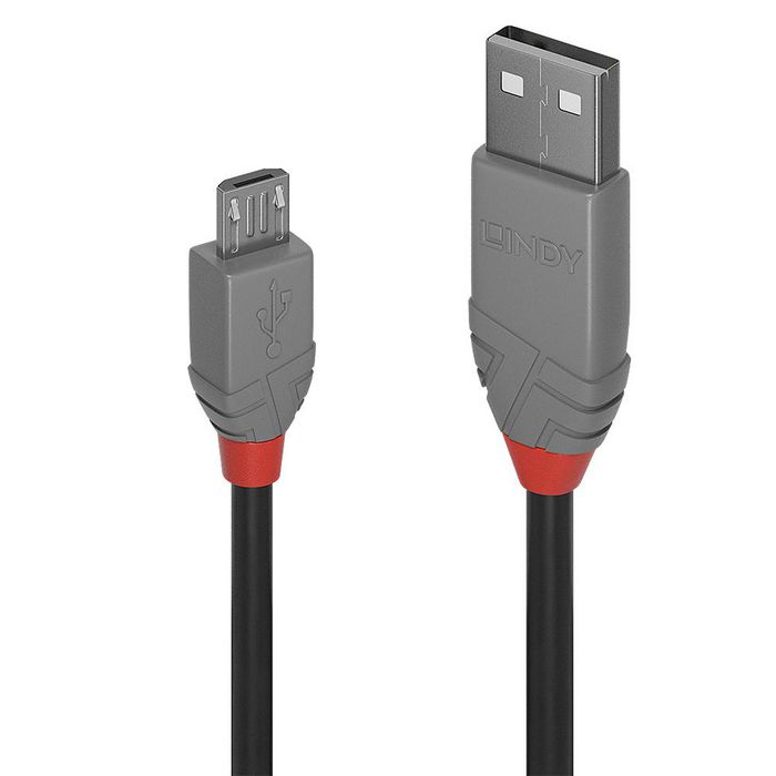 Lindy 0,5M Usb 2.0 Type A To Micro-B Cable, Anthra Line - W128370679