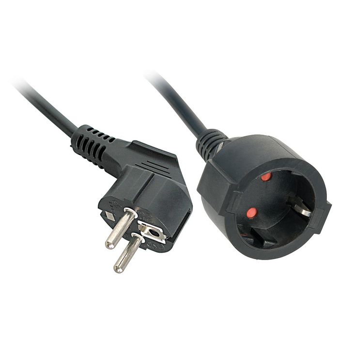 Lindy Power Extension 5 M 2 Ac Outlet(S) Indoor Black - W128370701