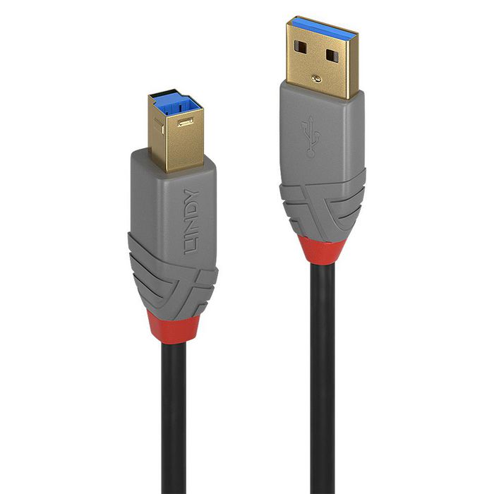 Lindy 5M Usb 3.2 Type A To B Cable, Anthra Line - W128370711