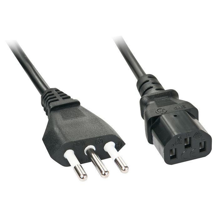 Lindy Power Cable Black 2 M Cei 23-16 C13 Coupler - W128370720