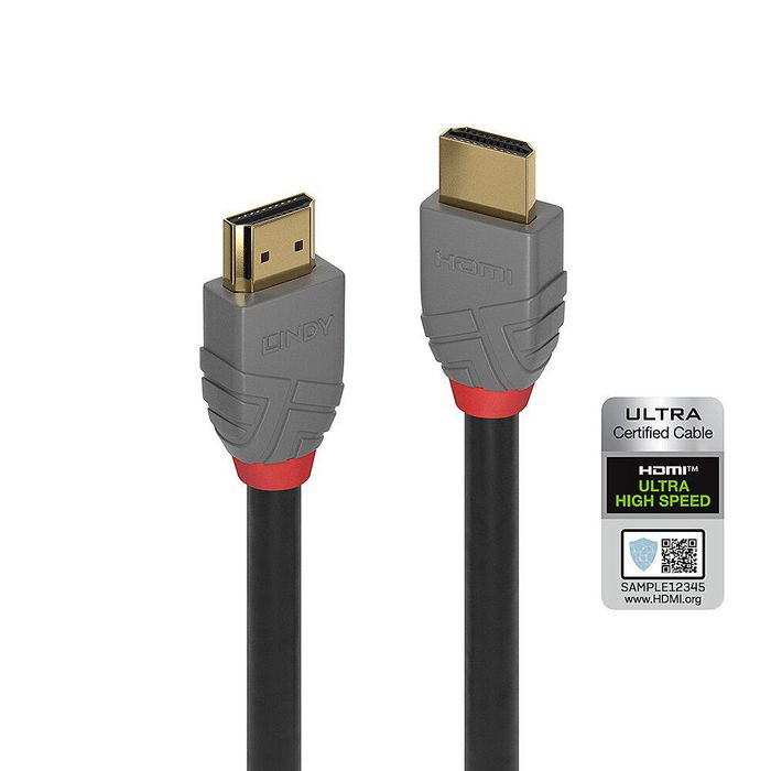 Lindy 1M Ultra High Speed Hdmi Cable, Anthra Line - W128370769