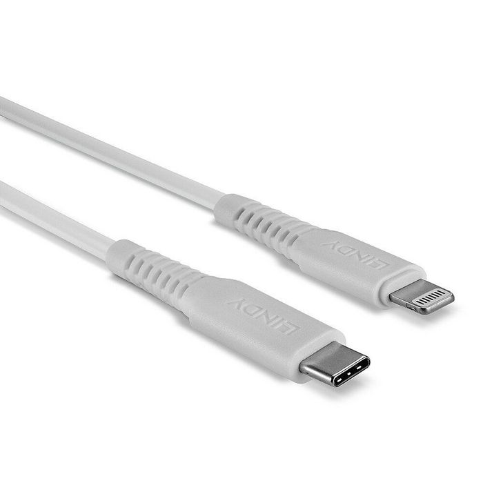 Lindy 0.5M Usb C To Lightning Cable White - W128370865