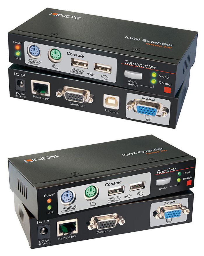 Lindy Cat.5 Kvm Extender Combo 300With Kvm Switches - W128371143