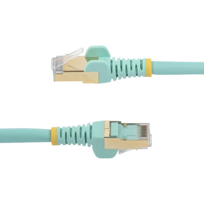 StarTech.com StarTech.com StarTech.com CAT6a Ethernet Cable - 1m - Aqua Network Cable - Snagless RJ45 Cable - Ethernet Cord - 1 m / 3 ft - W124529771