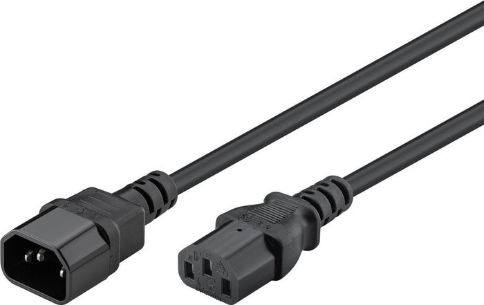 Goobay Power Cable C14 to C13. Black. 2.0m - W128380606