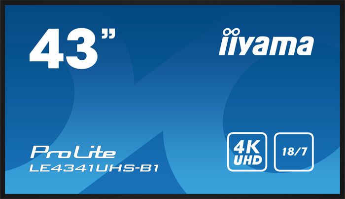 iiyama 43" 3840x2160, 4K UHD IPS pane - W128330096