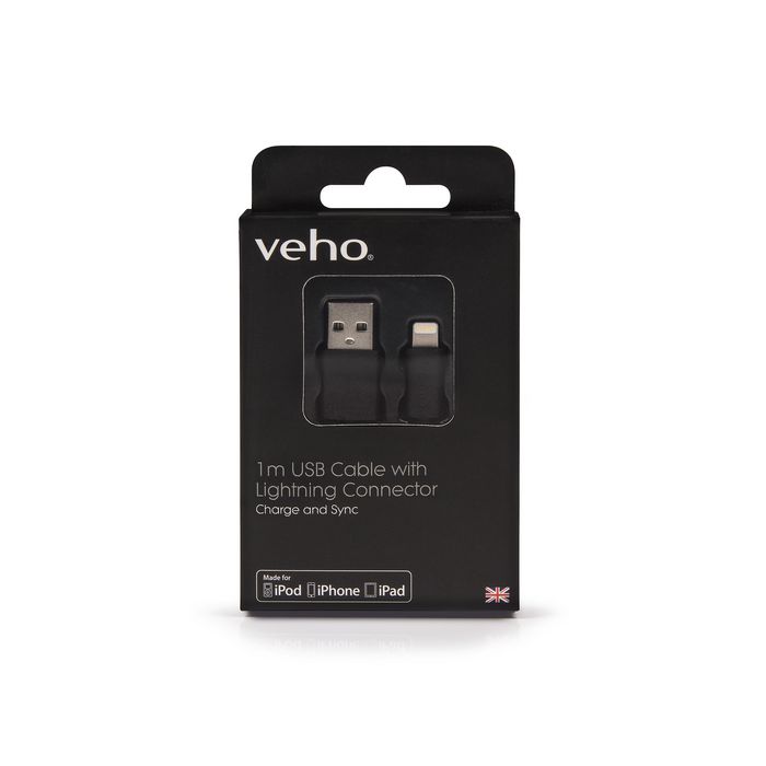 Veho VPP-601-20CM - Apple Lightning Cable - 20cm/0.7ft - W125177673