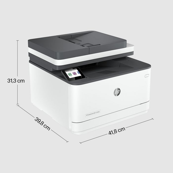 HP Laserjet Pro Mfp 3102Fdn Printer, Black And White, Printer For Small Medium Business, Print, Copy, Scan, Fax, Automatic Document Feeder; Two-Sided Printing; Front Usb Flash Drive Port; Touchscreen - W128282166