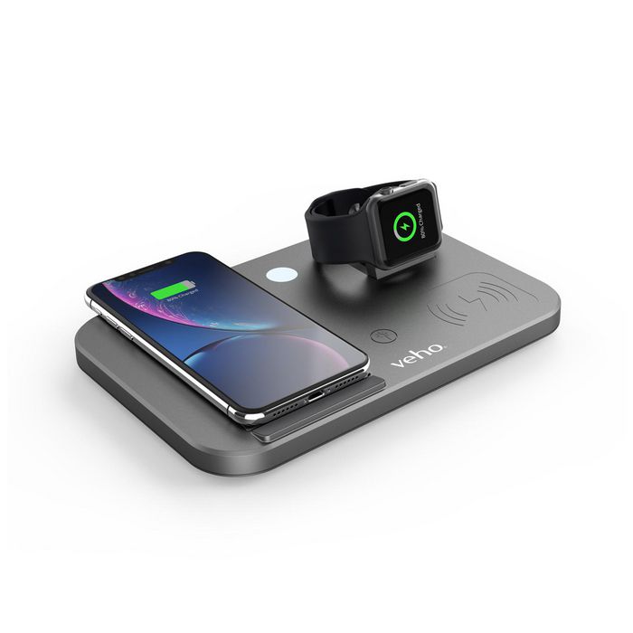 Veho The DS-7 Qi Wireless universal multi-charging station has a compact foldable design. - W126265855