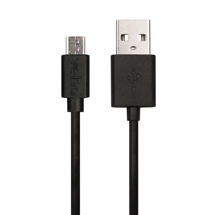 Veho USB A - Micro USB, 0.2m, Black - W124777919