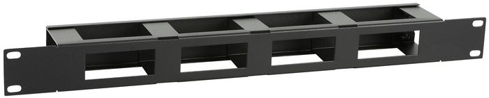Lanview by Logon 1U 19" S TYPE CABLE MANAGEMENT PANEL WITH COVER BLACK - W128317118