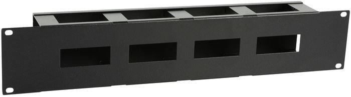 Lanview by Logon 2U 19" S TYPE CABLE MANAGEMENT PANEL WITH COVER BLACK - W128317228