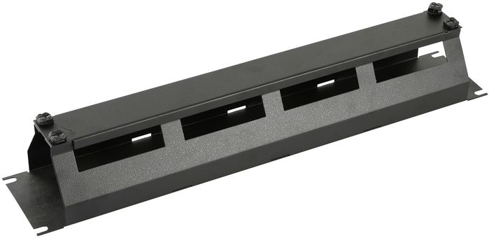 Lanview by Logon 2U 19" R TYPE CABLE MANAGEMENT PANEL WITH COVER BLACK - W128317226