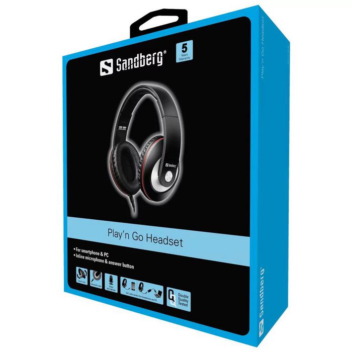 Sandberg Play'n Go Headset Black - W124300228