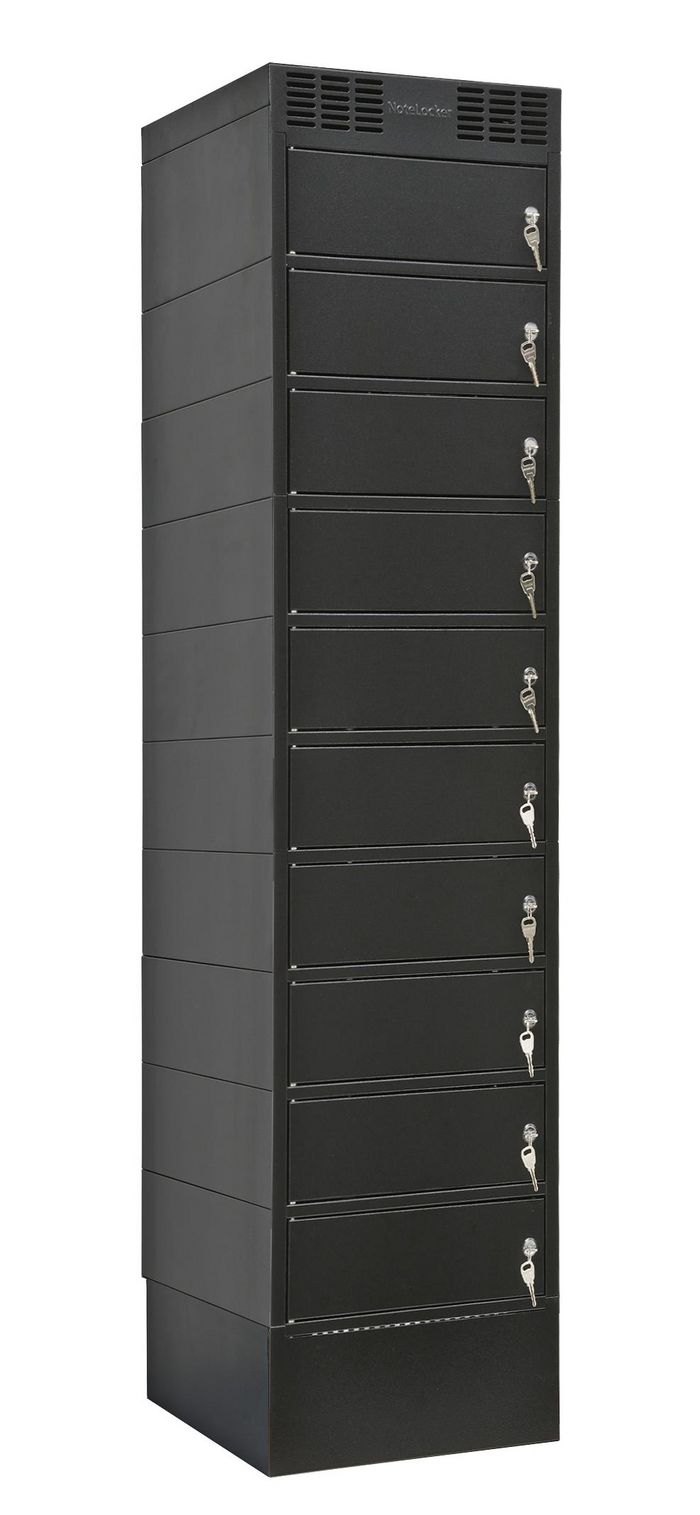 Leba NoteLocker 10 is a convenient storage and charging solution with 10 individual compartments. - W126280876