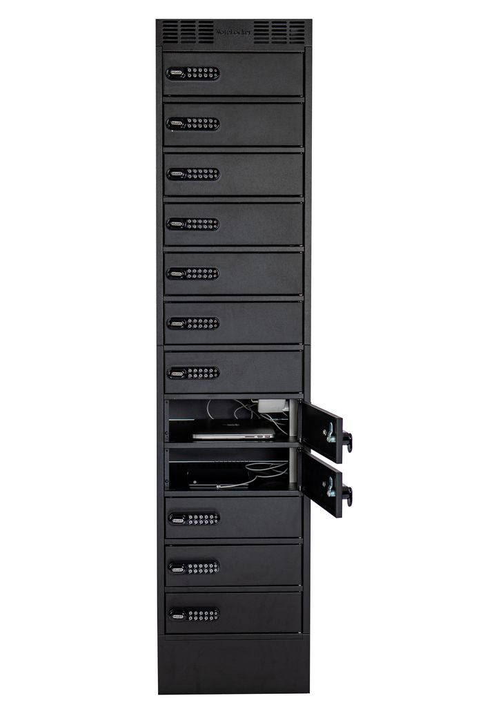 Leba NoteLocker 12 is a convenient storage and charging solution with 12 individual compartments. - W126552835