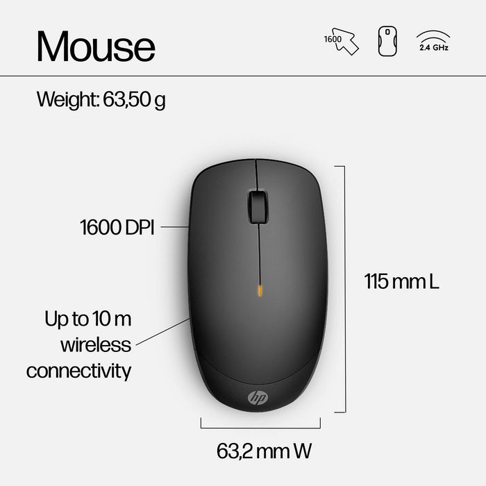 HP Wireless Keyboard Mouse UK - W126262584