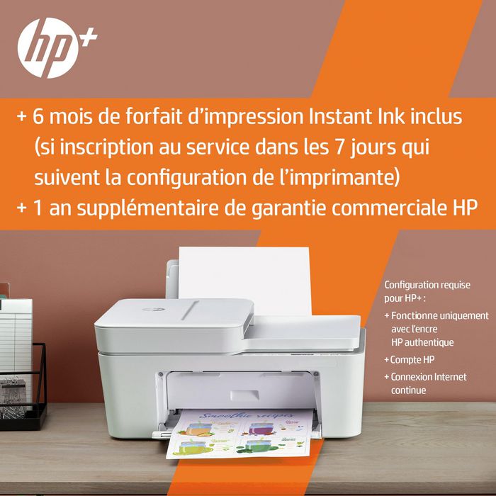 HP DeskJet 4122 HP DeskJet Modèle d'imprimante HP Cartouches d