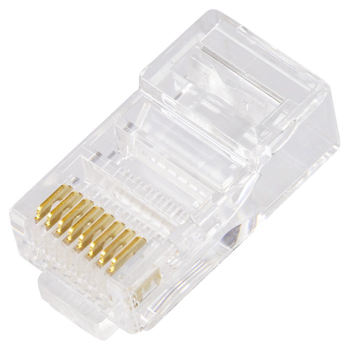 LOGON PROFESSIONAL RJ45 CAT5e UNSHIELDED EASY CONNECTOR+RED BOOT - 50PCS - W128318608