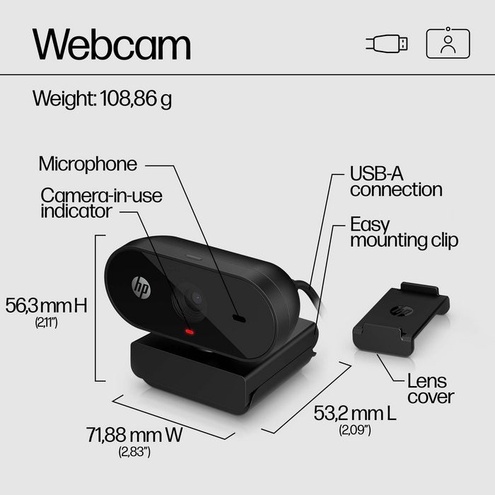 HP Webcam FHD 320 - W127378445