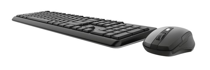 Trust Ody Keyboard Mouse Included Rf Wireless Czech Black - W128427039