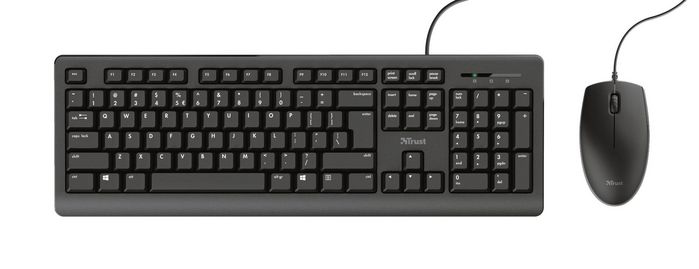 Trust Primo Keyboard Mouse Included Usb Lithuanian Black - W128427041