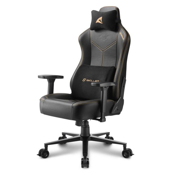 Sharkoon Sgs30 Universal Gaming Chair Upholstered Padded Seat Beige, Black - W128427142