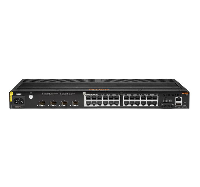 Hewlett Packard Enterprise Aruba 4100I Managed L2 Gigabit Ethernet (10/100/1000) Power Over Ethernet (Poe) 1U Black - W128429558