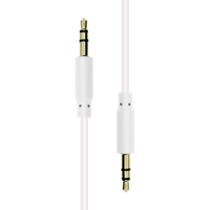 ProXtend Mini-Jack 3-Pin Slim Cable M-M White 1M - W128365945