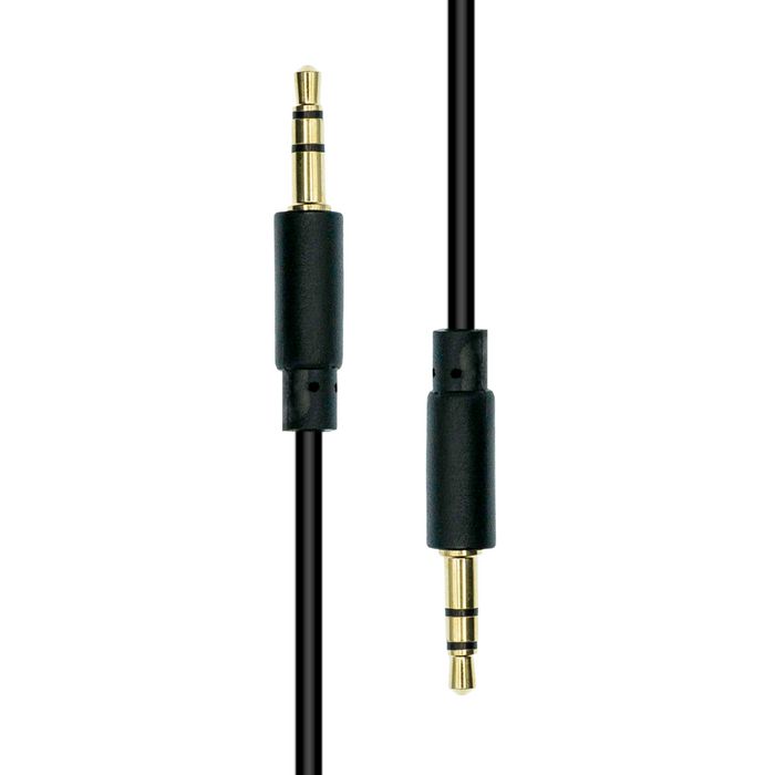 ProXtend Mini-Jack 3-Pin Slim Cable M-M Black 0.5M - W128365907