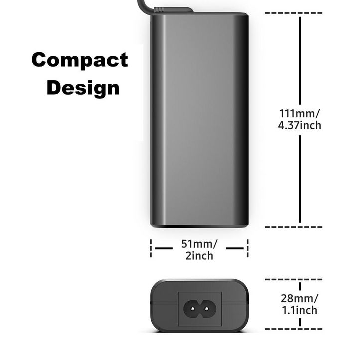 Origin Storage 65W Usb-C Ac Adapter With 8 Output Voltages For All Usb-C Devices Up To 65W - Uk Connections - W128429754