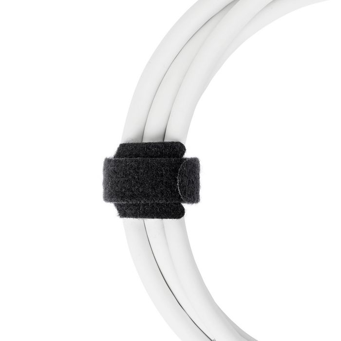 ProXtend Hook and Loop Tie 20cm x 12mm Black 10pcs - W128367993