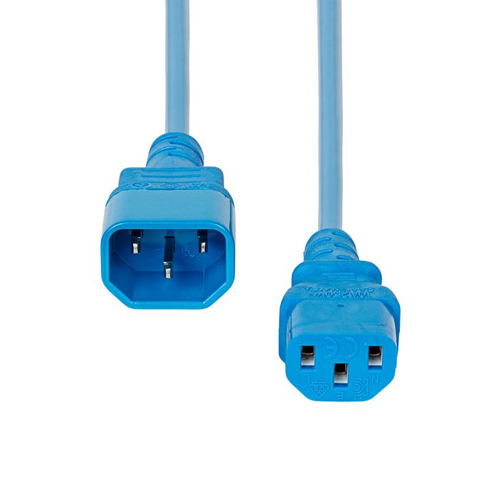 ProXtend Power Extension Cord C13 to C14 2M Blue - W128366358