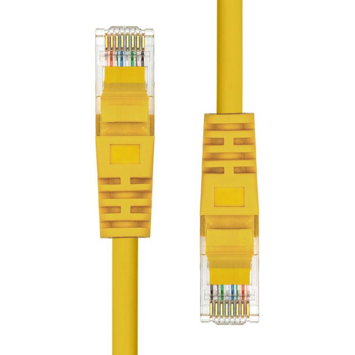 ProXtend CAT5e U/UTP CCA PVC Ethernet Cable Yellow 25cm - W128367876