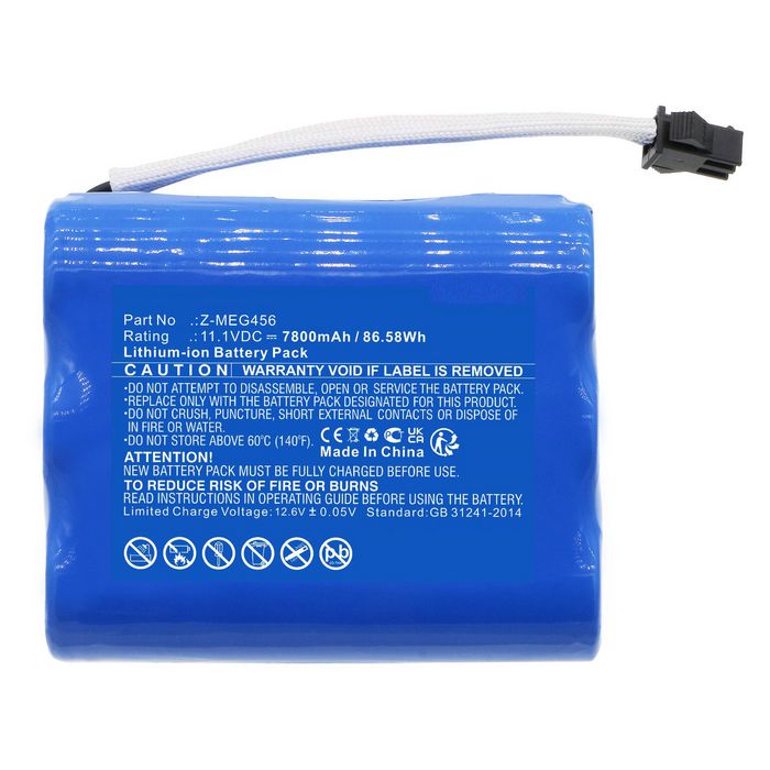 CoreParts Battery for American DJ Lighting & Studio 86.58Wh Li-ion 11.1V 7800mAh for MEGA QPLUS GO - W128426776