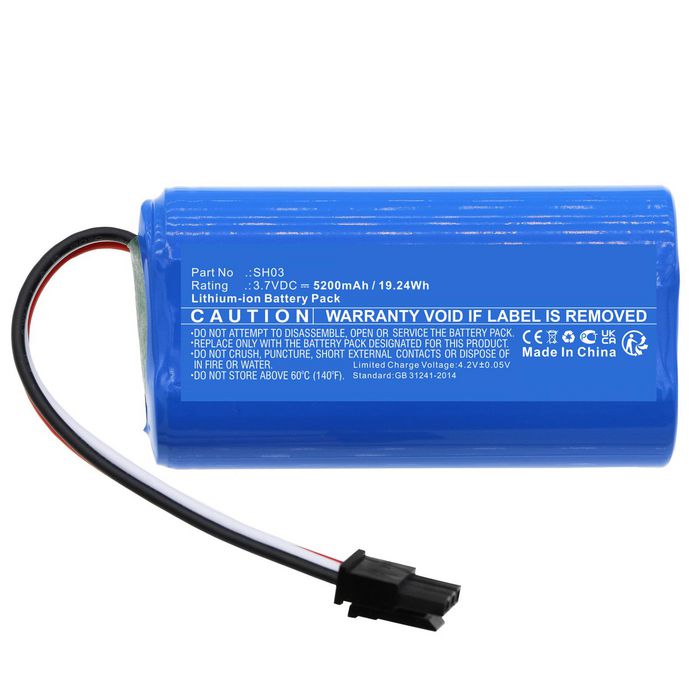 CoreParts Battery for Simplehuman Cosmetic Mirror 19.24Wh Li-ion 3.7V 5200mAh for Mirror SH1S2P - W128426858