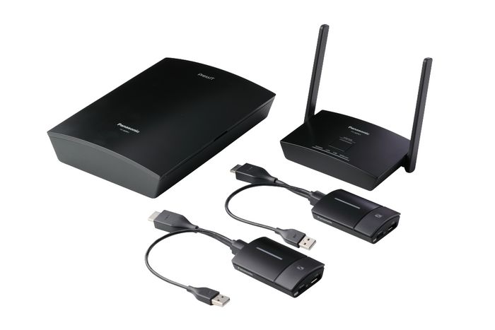 Panasonic PressIT Wireless Presentation.Kit Receiver STB box x1,Transmitters HDMI/USB-Ax2 - W125871271