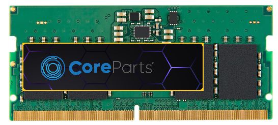 CoreParts 8GB Memory Module, DDR5 PC5-38400, 4800 Mhz, 262-pin SO-DIMM - W128445408