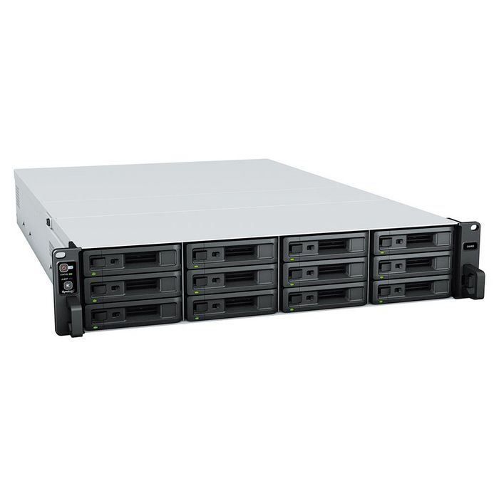 Synology SA6400 is a 12-bay rackmount storage server engineered for scalability and performance. The high sustained throughput, and ability to scale up to 108 drives bays and the comprehensive high availability and data protection solutions available in Synology DiskStation Manager (DSM) make the SA6400 ideal for large storage deployments requiring lightning-fast data transfer speeds and dependable service uptime. - W128107528