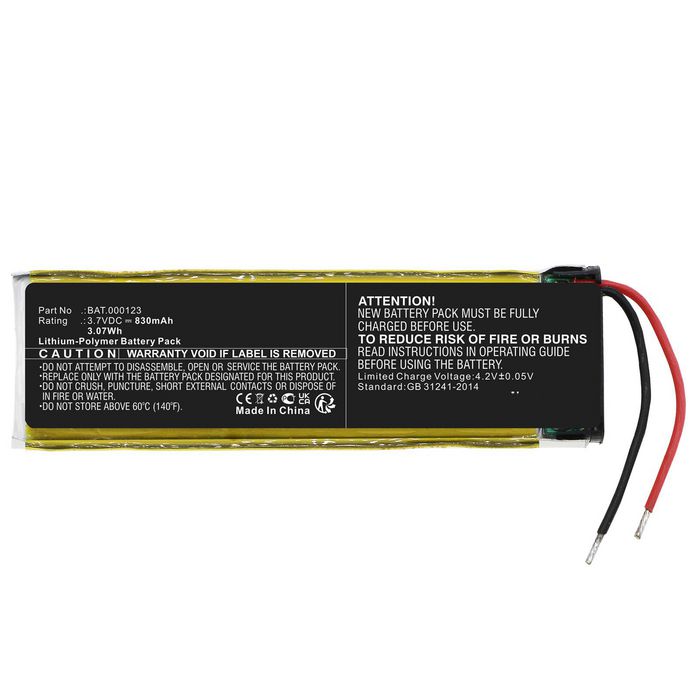 CoreParts Battery for Philip Morris E-cigarette 3.07Wh Li-Polymer 3.7V 830mAh Black for iQos 3.0 Multi - W128436665