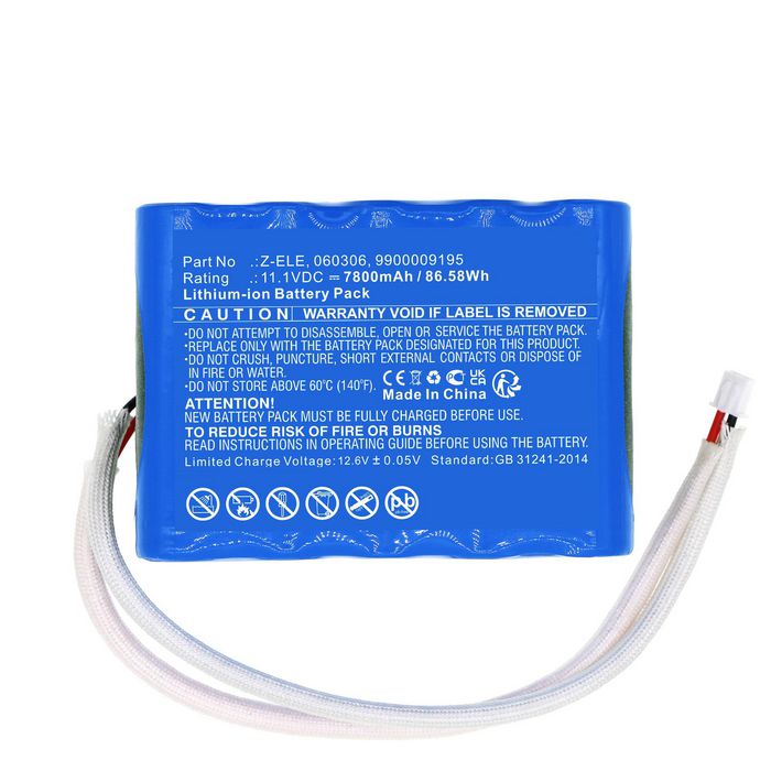 CoreParts Battery for American DJ Lighting & Studio 86.58Wh Li-ion 11.1V 7800mAh Blue for Element - W128436668